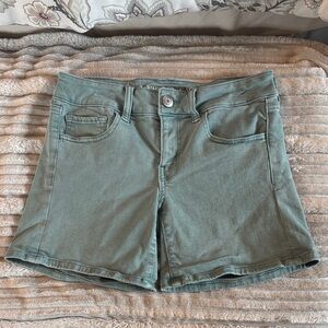 American Eagle Outfitters Sage Green Denim Shorts